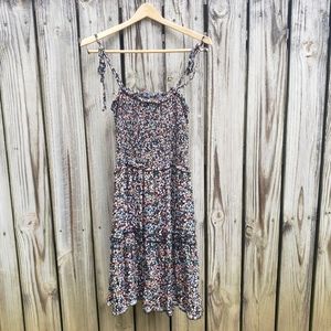 Cute floral sundress from Wild Fable with tied shoulder straps & tiered ruffles